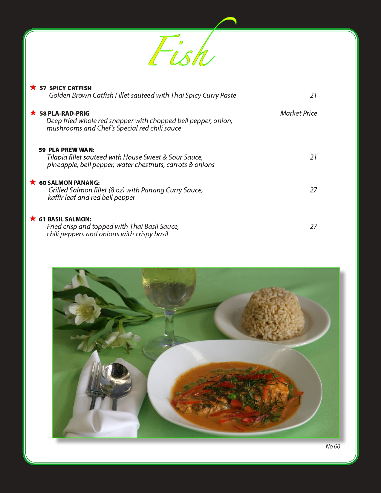 Fish Menu